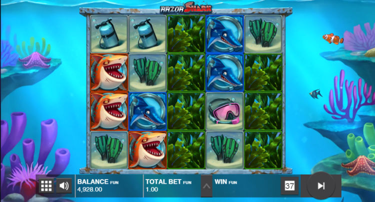 razor shark push gaming slot review gokkast 1