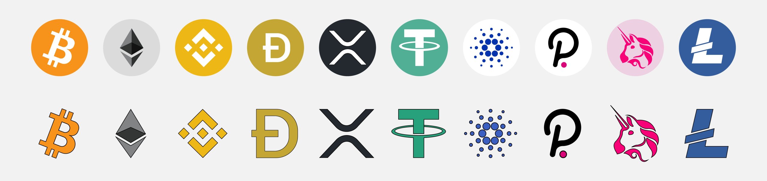 Bitcoin,,Ethereum,,Tether,,Dogecoin,,Cardano,,Binance,Coin,,Polkadot,End,Xrp